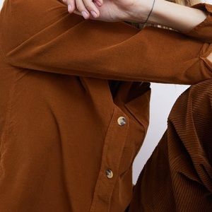 ZARA CORDUROY SHIRT WITH POCKET